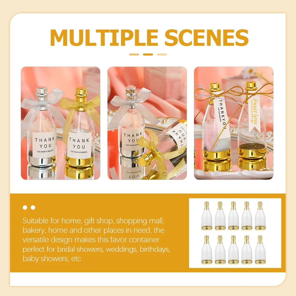 20pc Transparent Candy Bottle multiuse juice beverage bottle desktop decor Wish Bottle Wedding Birthday Party DIY Gift Box Decor