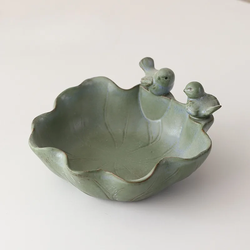 Hydroponic ceramic flower pot large diameter extra large pot copper coin grass water fairy sword landscape