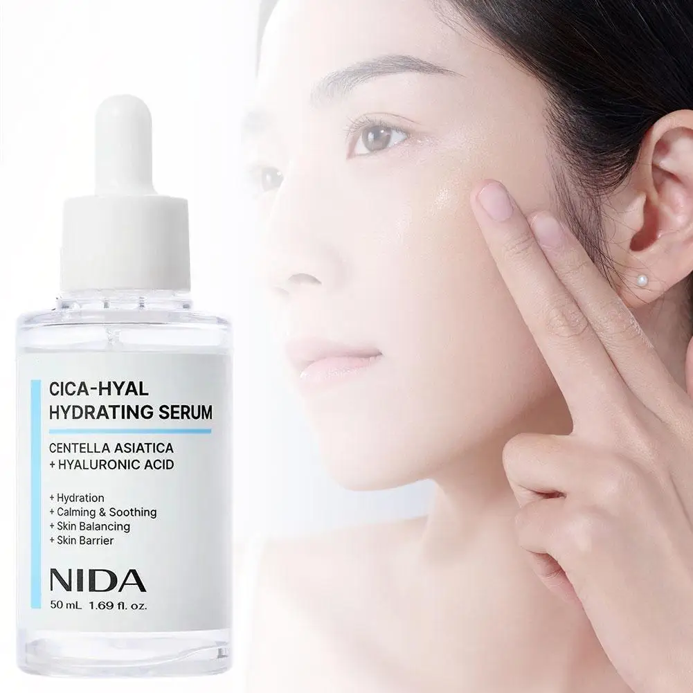 Zdjęcie 3: NIDA CICA-HYAL Głęboko Nawilżająca Esencja 50ml Łagodzi Załamanie Ciepła, Regeneruje Barierę Skórzną, Serum Nawilżające do Skóry Wrażliwej