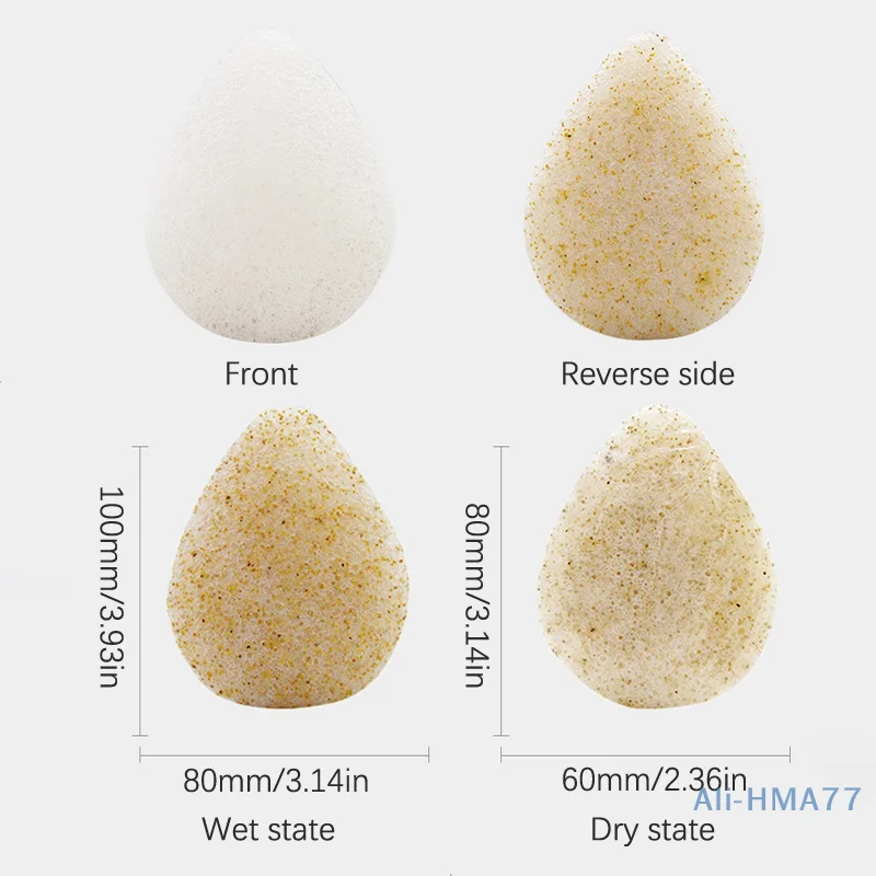 1Pcs Mini Natural Cleansing Sponge Face Washing Exfoliator Puff Round Shape Konjac Sponges Facial Skin Care Tool