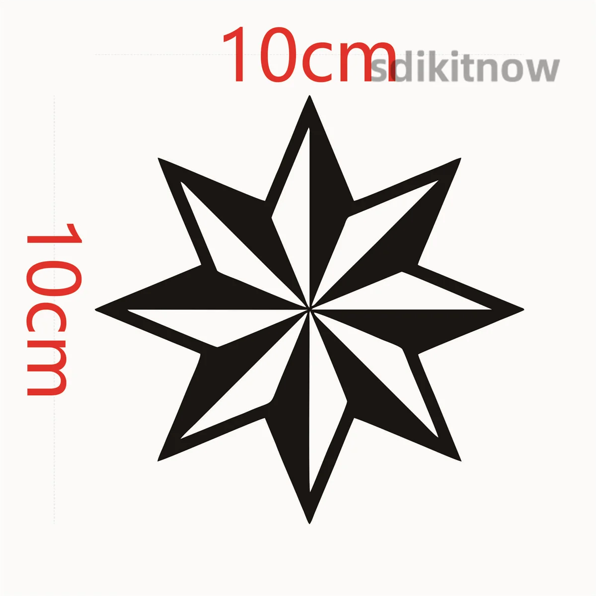 Eight Point Star Car Sticker Slavic Solar Symbol Fuel Tank Vinyl Decal Auto Body Decor for Ford Jeep Toyota Honda Nissan Subaru