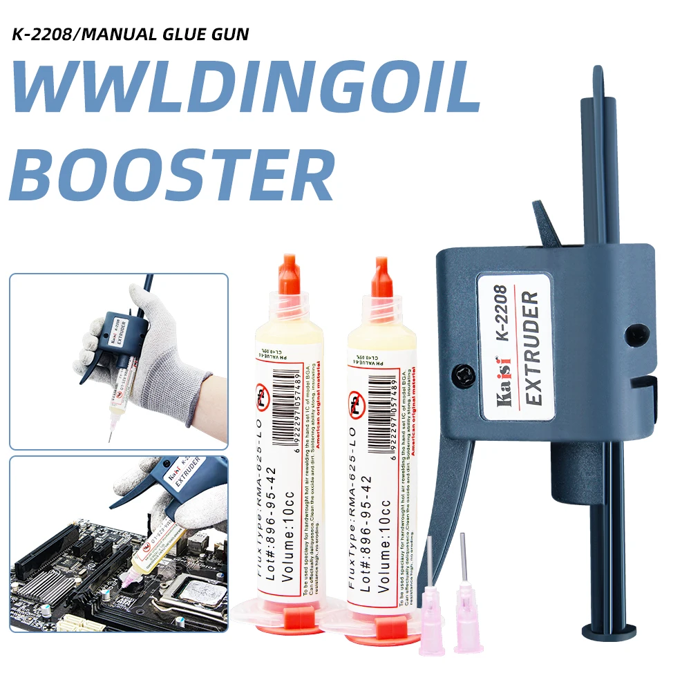 Kaisi-Flux Welding Oil Booster, Putter de Propulsão, para Placa De Circuito, Acessórios De Solda, Ferramentas, 10cc, K-2208