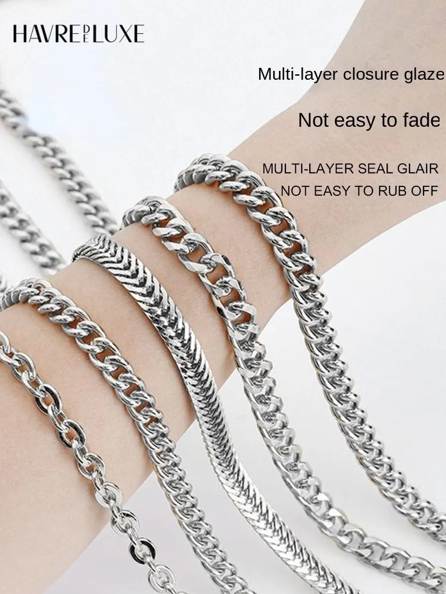 Silver Bag Chain Transformation Accessories Bag Straps Replacement Underarm Crossbody Shoulder Strap Metal Armpit Bag Chains