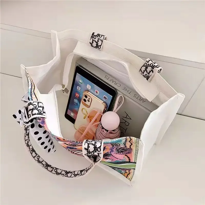 Fashion Print flower Women Designer Tote Shoulder Bag 2022 Trend Large Capacity Shopping Bag Female Canvas Letter Brand Handbags