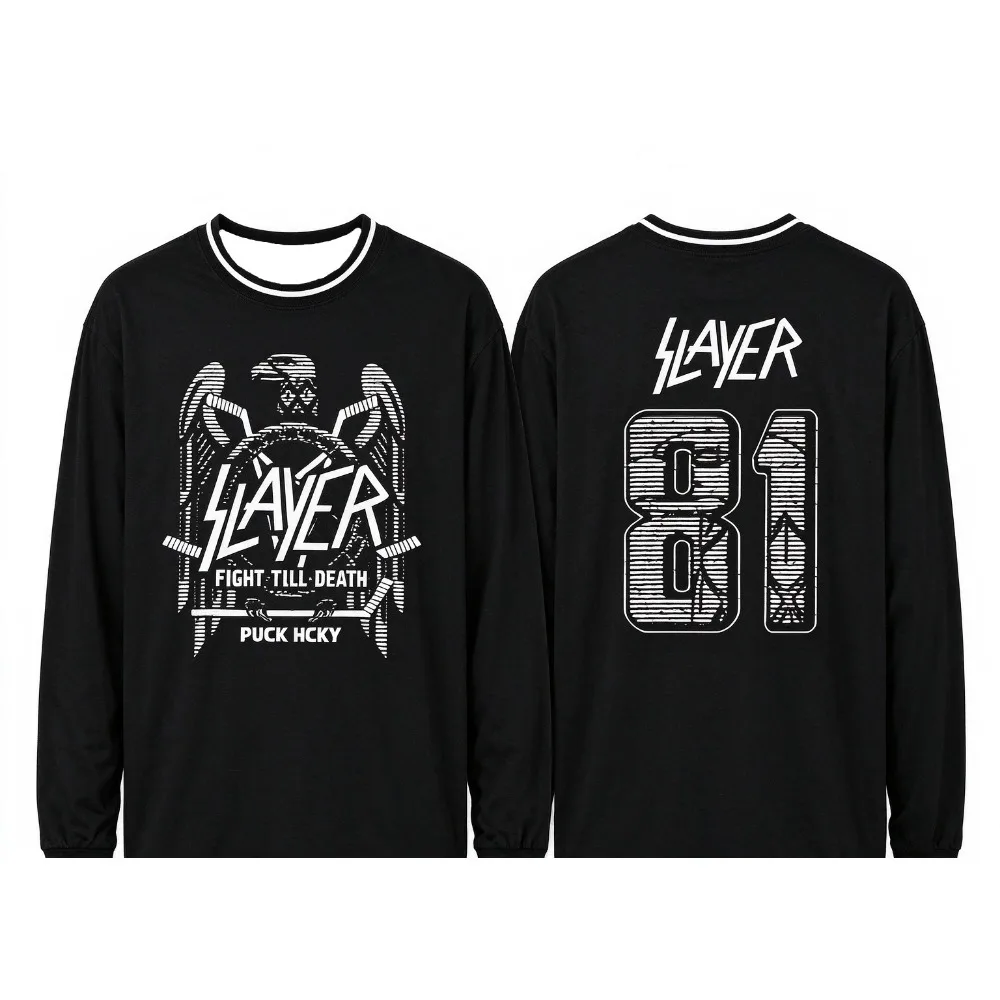 Hip Hop Artist Band 84 Heavy Metal Rock Sports Male and Female Fans Same Style Concert Supports Long Sleeved T-shirts