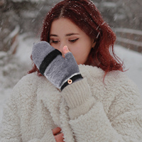 Heating Gloves Heated Usb Running Rechargeable Electric Thermal Fingerless Knitted up Work