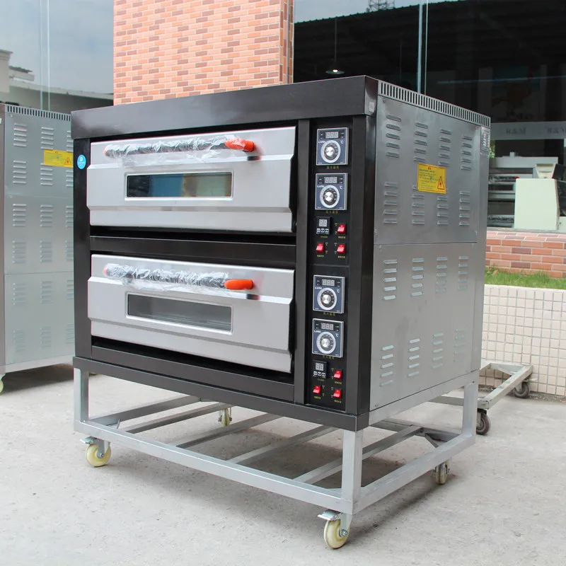 Commercial electric oven, specializing in baking, one-layer, two-tray, large-capacity pizza, cake, and bread oven, gas oven.