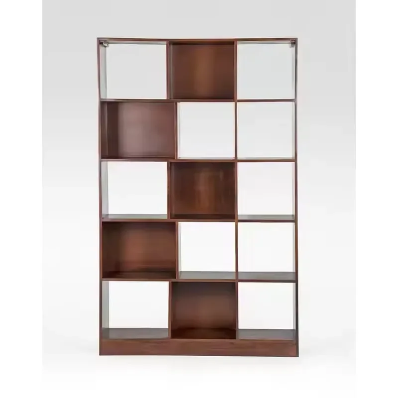 DU'S Modern Solid Wood Bookcase Large Capacity Storage Shelf High Quality Display Rack for School Library Home Office