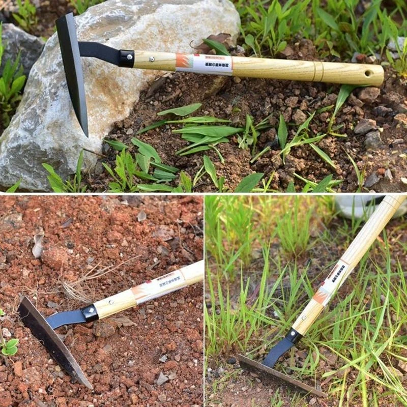Multifunctional  Manganese Steel Garden Hoe Tools  for Dig /Plant/ Fertilize high quality，Comfortable Handle for Dig/ Fertilize/