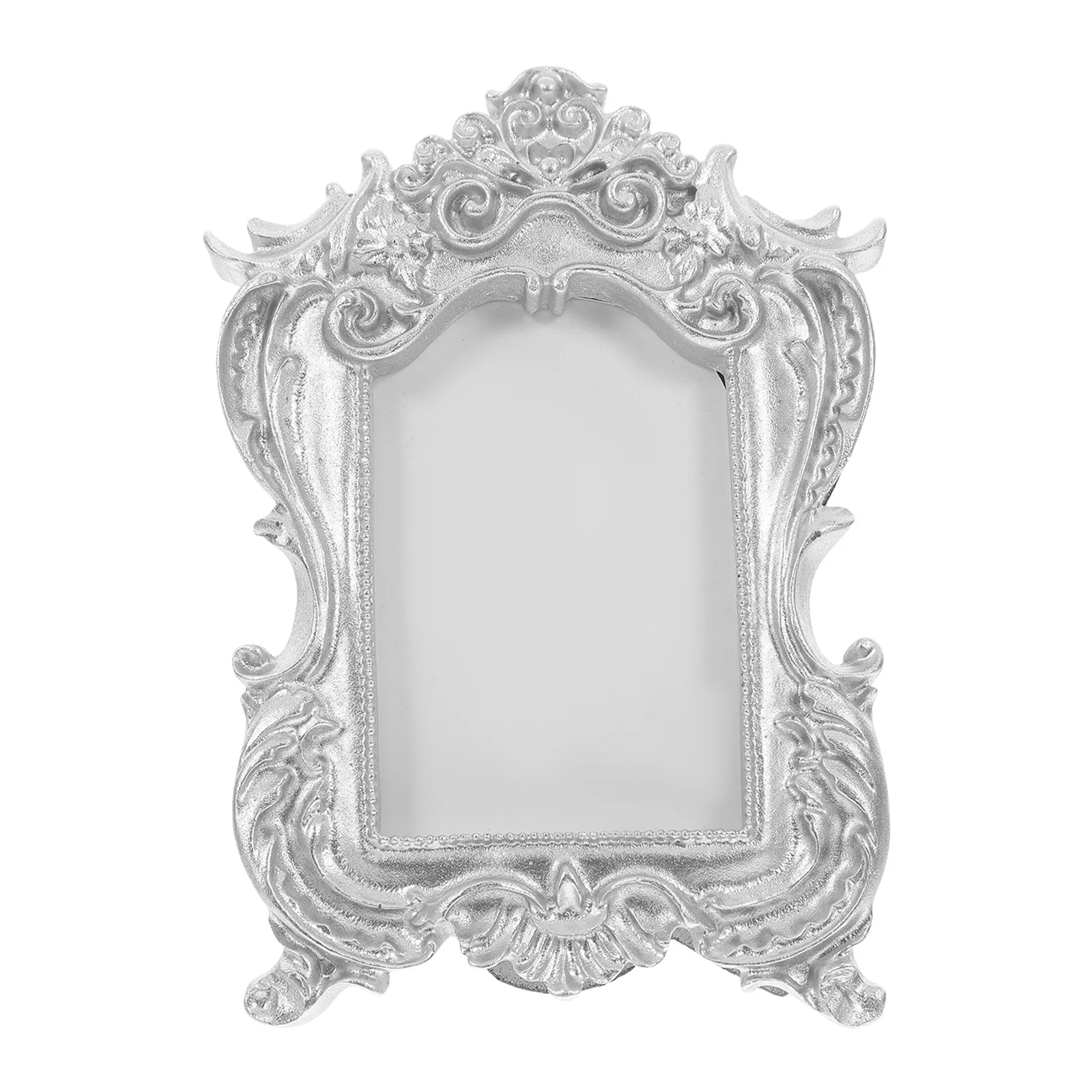 

Vintage Mini Resin Picture Frame European Style Retro Decorative Photo Holder for Bedroom Desktop Home Display