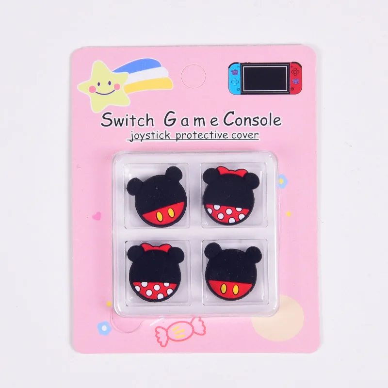 4Pcs Disney Mickey Stitch Winnie the Pooh Lotso Thumb Stick Grip Cap Joystick for Nintendo Switch NS Lite Joy-con Controller