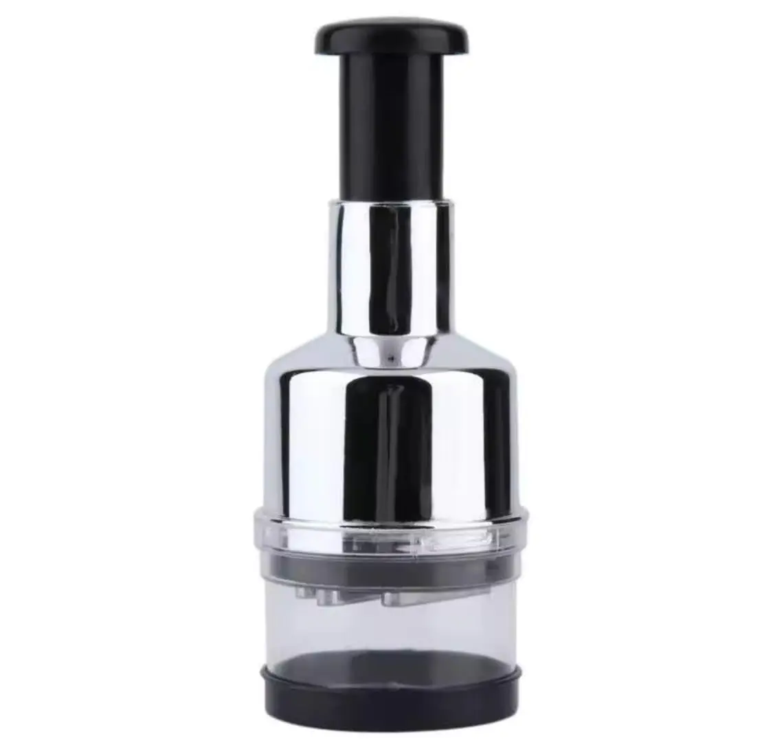 مفرمة خضروات يدوية، محضر طعام يدوي بدون جهد مع شفرات من الفولاذ المقاوم للصدأ للأعشاب الطازجة والخضروات #3