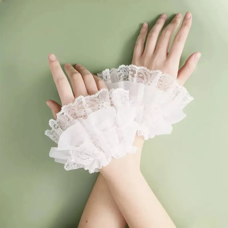 

Lolita Lace Fake Cuffs Four Seasons Bubble Cuffs Decorative Gloves