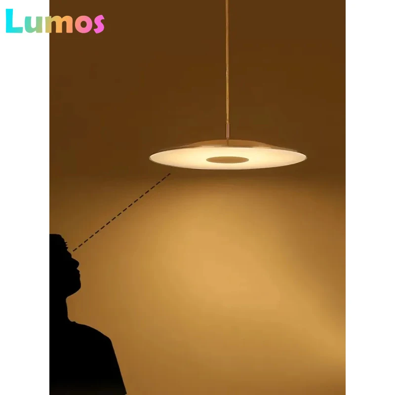 

PD Nordic Lamp Designer Modern Round Chandeliers Floating Island Restaurant Bar Minimalist Bedroom Home Decor Pendant Light LED