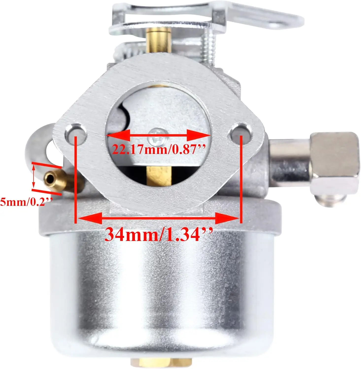 For TRS24 Motorcycle Carburetor for John Deere 522 524 524D 526 Simplicity Snapper Snowblower with 4hp 5hp Tecumseh engine