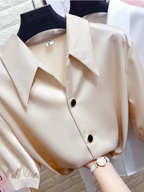 

Новинка 2025, тонкий женский чувствительный дизайн, летний шифоновый топ большого размера со средним рукавом, корейский свободный крой для поездок на работу