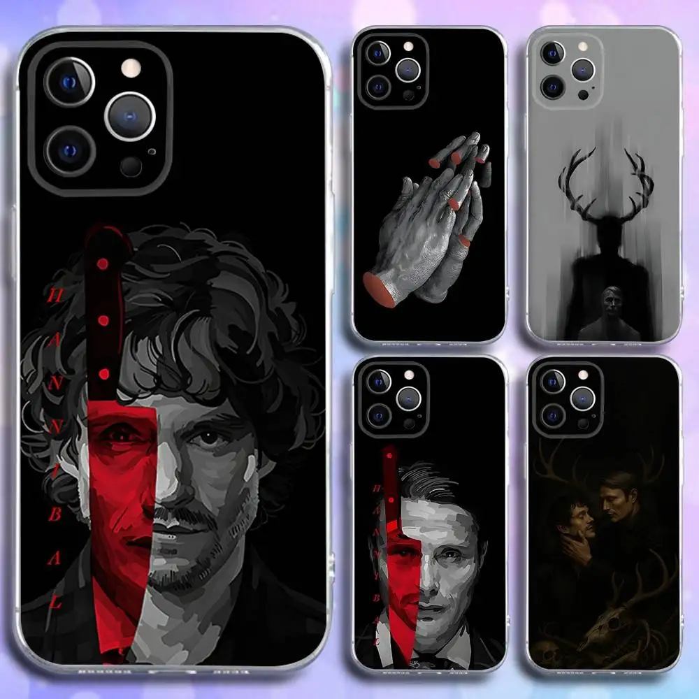 

H-Hannibal Will Graham Phone Case For iPhone 17,16,15,14,13,12,11 Pro,Max,Plus,X,XS,XR,SE4,E Mini Transparent Soft Cover