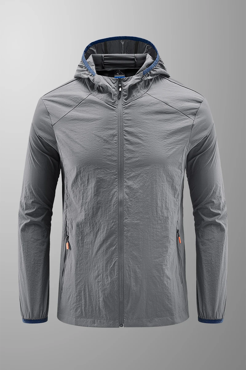 

Новая солнцезащитная одежда 2026 года для мужчин: дышащая, ультратонкая летняя куртка из ледяного шелка для защиты от УФ-излучения