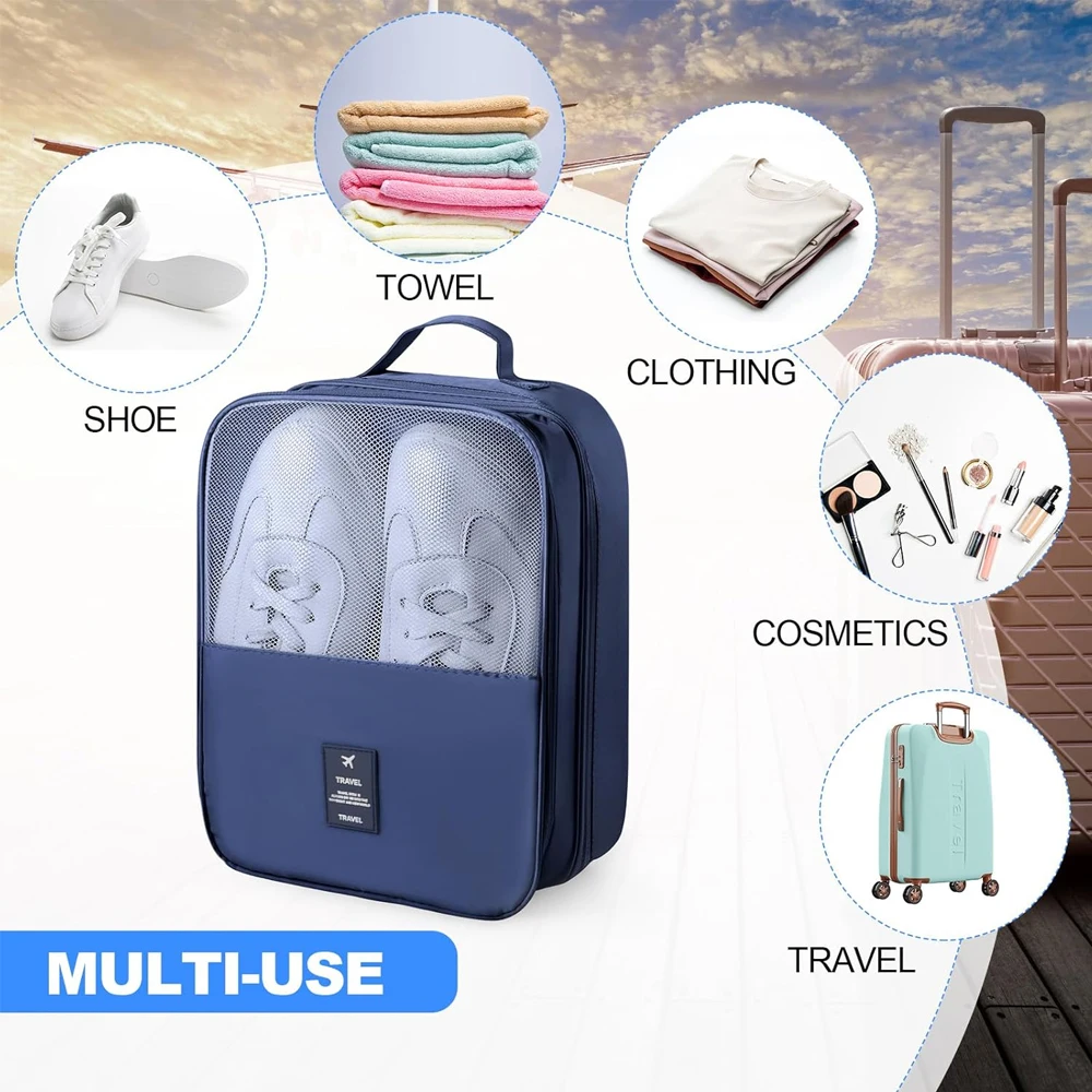 1PCS Shoe Bags for Travel Holds 3 Pair of Shoes Travel Shoe Bag for Packing Portable Shoe Cubes for Travel and Daily Use
