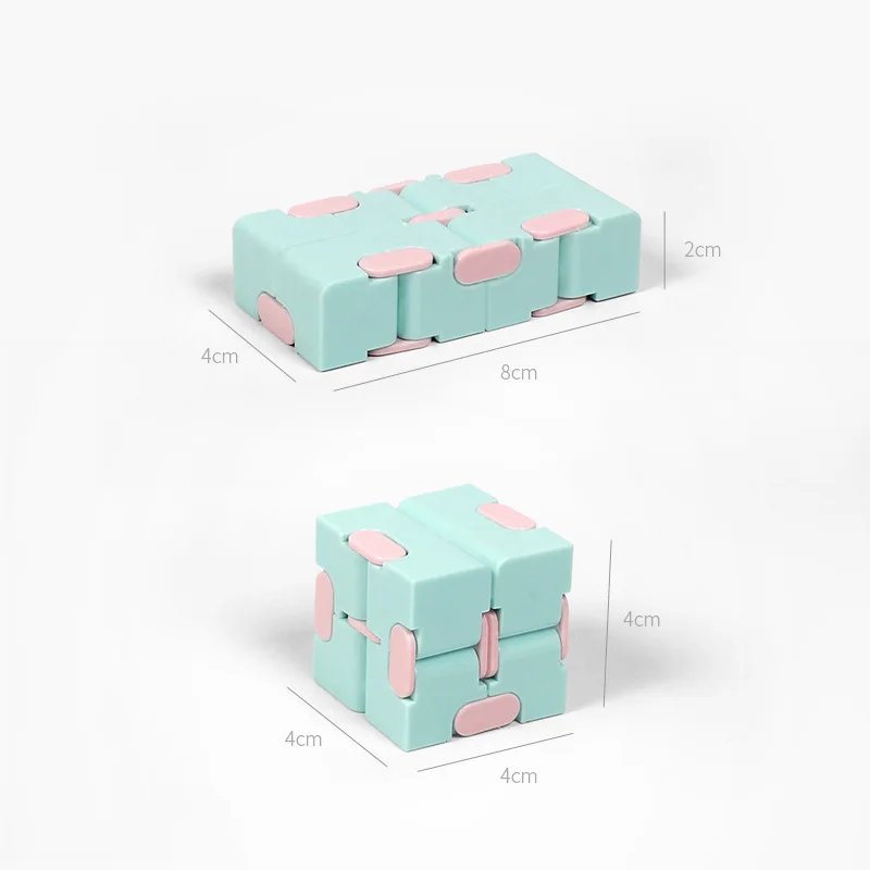 Cube de doigt de décompression pour enfants et adultes, jouets Fidget, Extron Cube, souligné, institut, décompresser la poignée du cube, nouveau