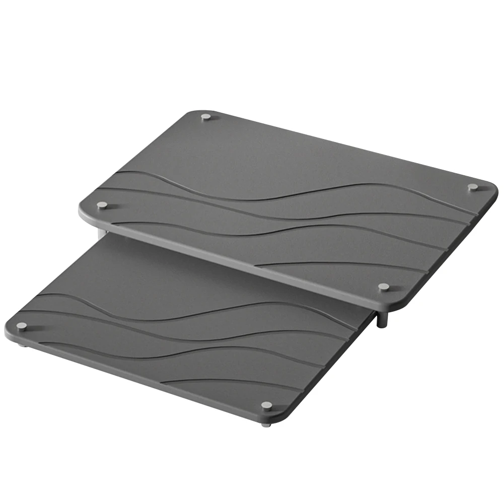 

2 шт., быстросохнущий поднос для раковины с диатомовой землей, сушилка для диатомовой земли, водопоглощающие коврики для сушки посуды для кухни, ванной комнаты