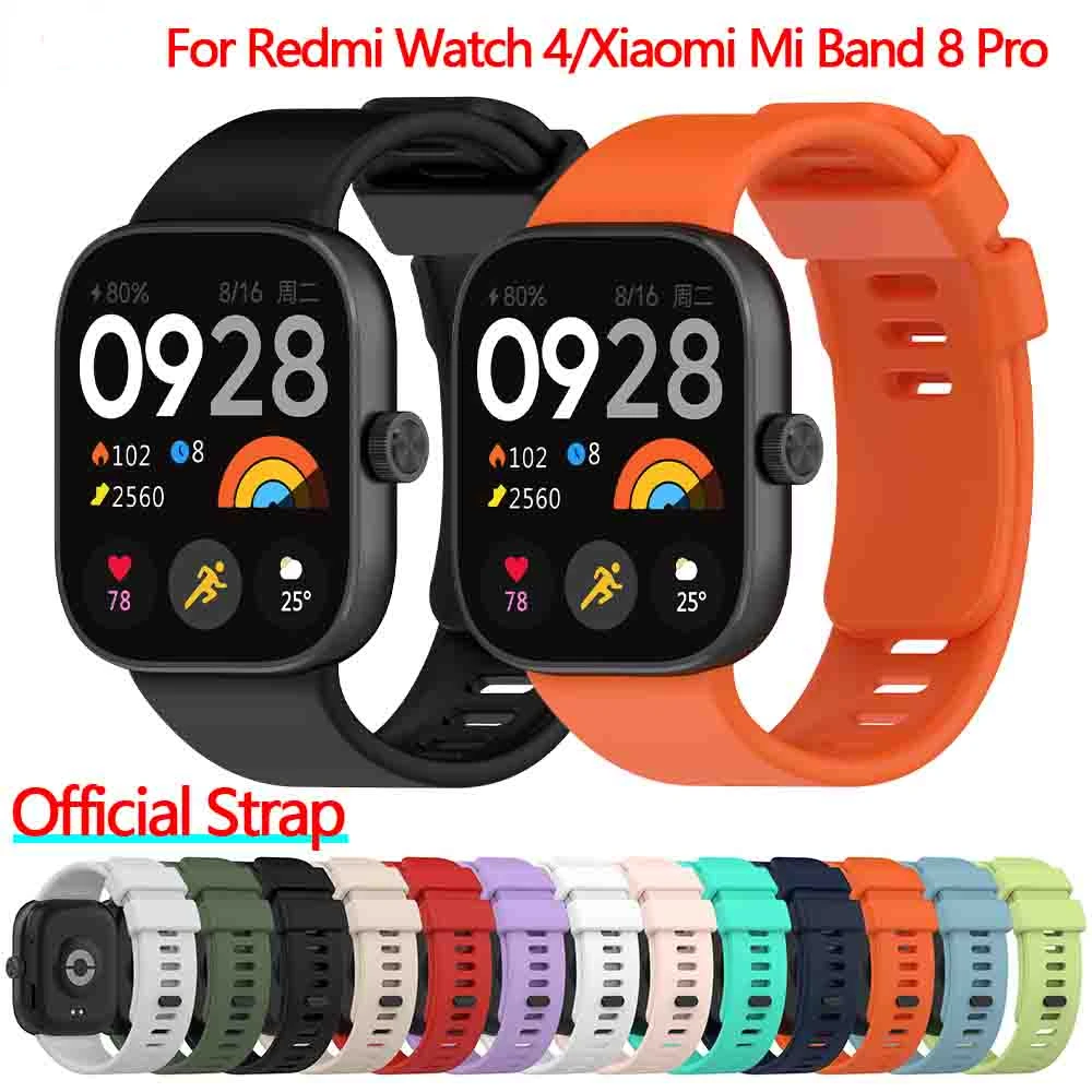 Silicone Strap For Redmi Watch 4 Smart Watch Bracelet Replacement Correa For Xiaomi Mi Band 8 Pro  WristBand Accessories