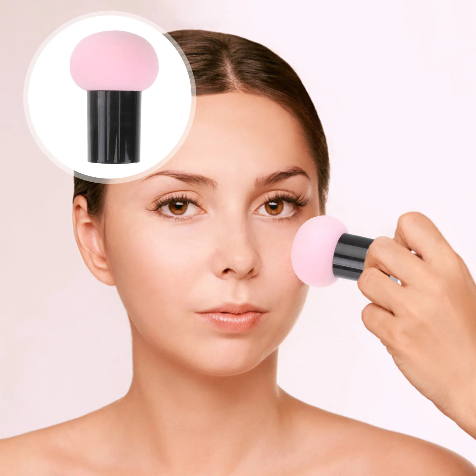 3 szt. Grzybek do makijażu, silikonowa gąbka do blendowania, rozszerzalna, do podkładu, kremu, różu, rozświetlacza, do stosowania na sucho i na mokro.