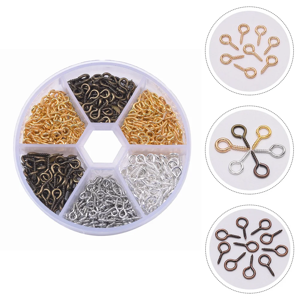 600 قطعة المعادن العين المسمار السنانير مقاومة للصدأ المسمار العين دبابيس Findings بها بنفسك النتائج مجوهرات Crafts بها بنفسك الحرف قلادة لوازم المواد #2