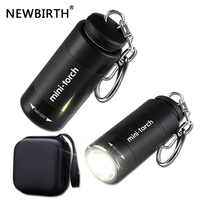 USB Rechargeable LED Multifunctional Strong light Pocket Keychain Flashlight Waterproof Outdoor Hiking Camping Mini Flashlight