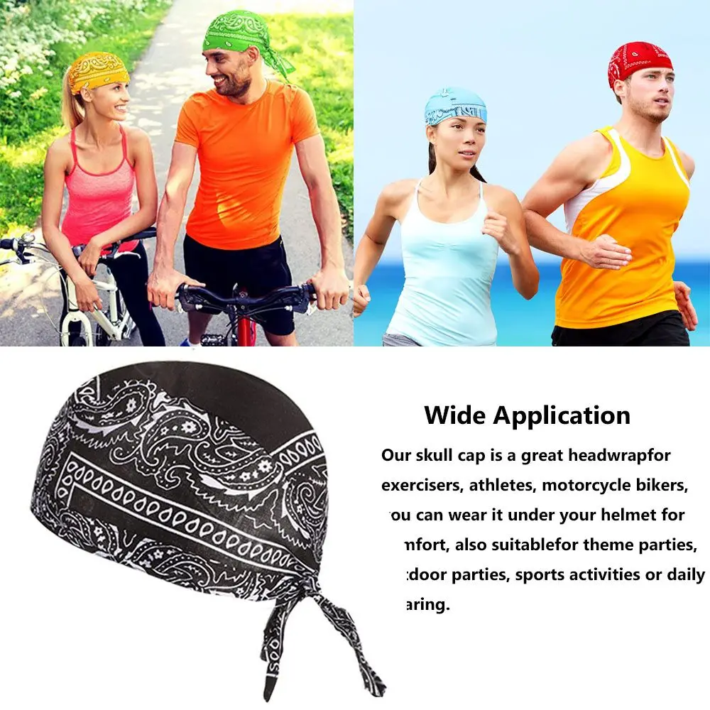 Breathable Cooling Bicycle Headscarf New Quick Dry Bandana Pirate Cap Helmet Liner Cycling Hat Headband for Men and Women