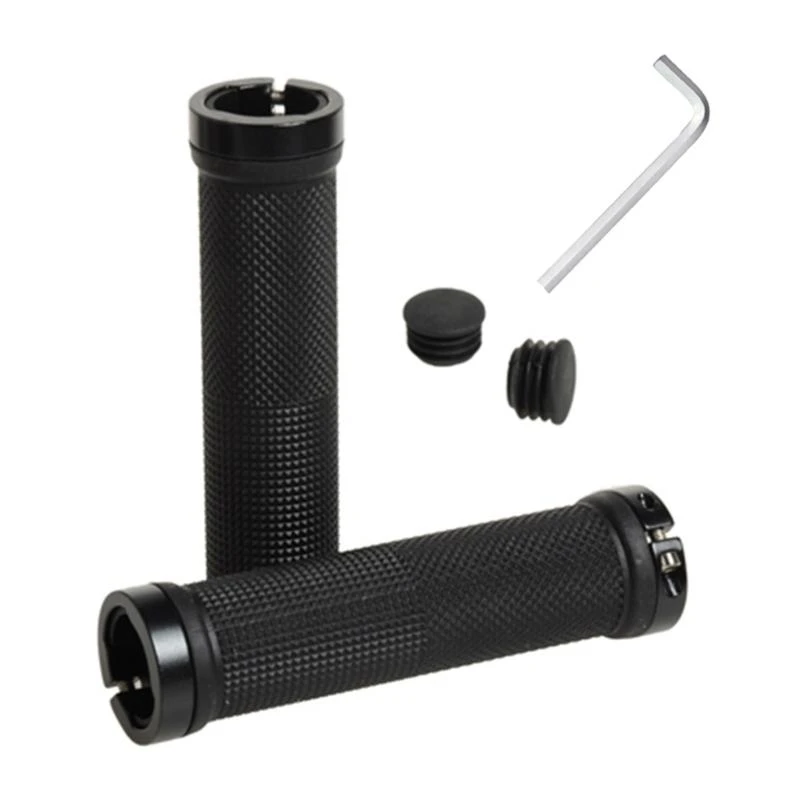 

A0KA 1 Pair Bicycles Handlebars Grip Light Weight Rubber Grip Bikes Antislip Handle Cover Sleeves for Cyclings Mountain Bikes
