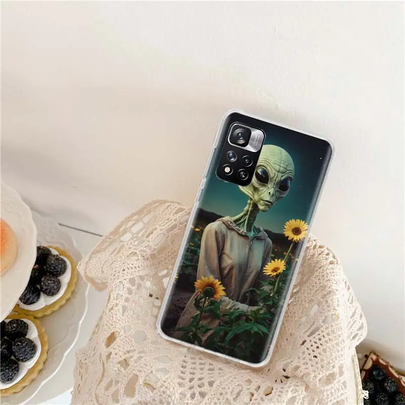 Alien Embrace Phone Case For Xiaomi Redmi Note 13 Pro+ 5G 10 10A 10C 12 12C 9 9A 9C 9T 8 8A 7 7A 6 K60 K70 Pro S2 6A K20 Cover C