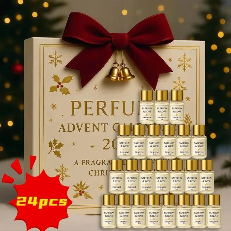 

Christmas Creative Unisex Fragrance 24-day Countdown Mini Calendar Fragrance Countdown Calendar Christmas Gift Set Romantic Gift