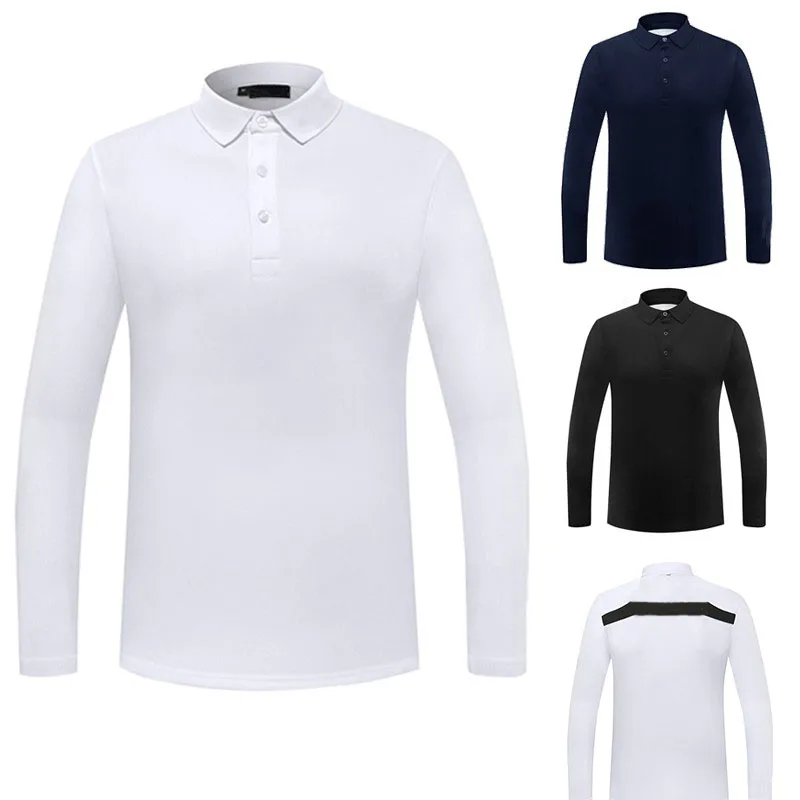 

Spring and Autumn Golf Men's Long sleeved T-shirt casual breathable quick drying polo shirt