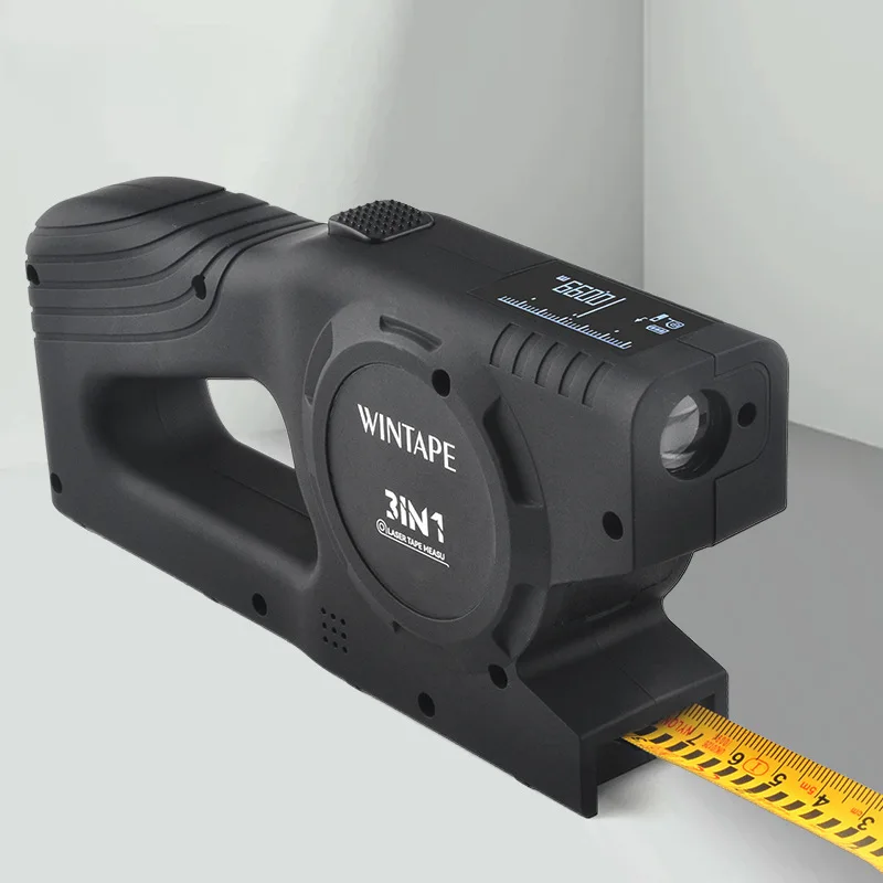 Wintape digital display rangefinder tape measure three-in-one intelligent electronic measuring ruler charging multi-