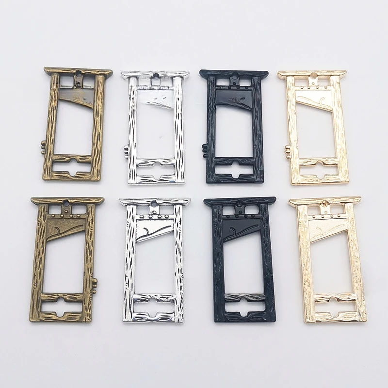 10Pcs Hapiship 2024 Guillotine Charms Cross Alloy Pendant For Making Diy Bracelet Necklace Earring Handmade Accessories Supplies