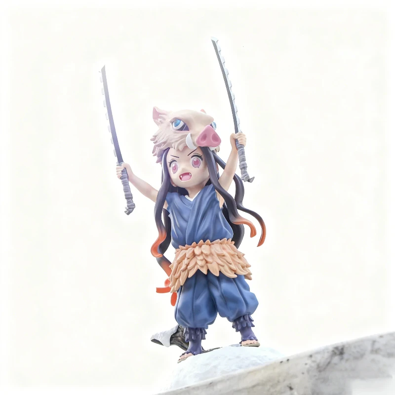 Demon Slayer 20cm Kamado Nezuko Cos Hashibira Inosuke figuras de Anime de pie estatua de PVC modelo de juguete decoración de escritorio regalo coleccionable