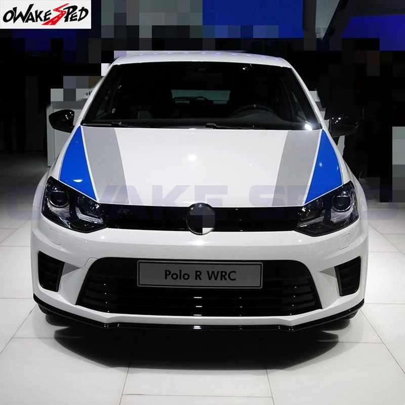 Car Hood Cover Engine Stickers For Volkswagen Polo R WRC RLINE GTI Tuning Accessories Auto Exterior Decor Bonnet Vinyl Decals