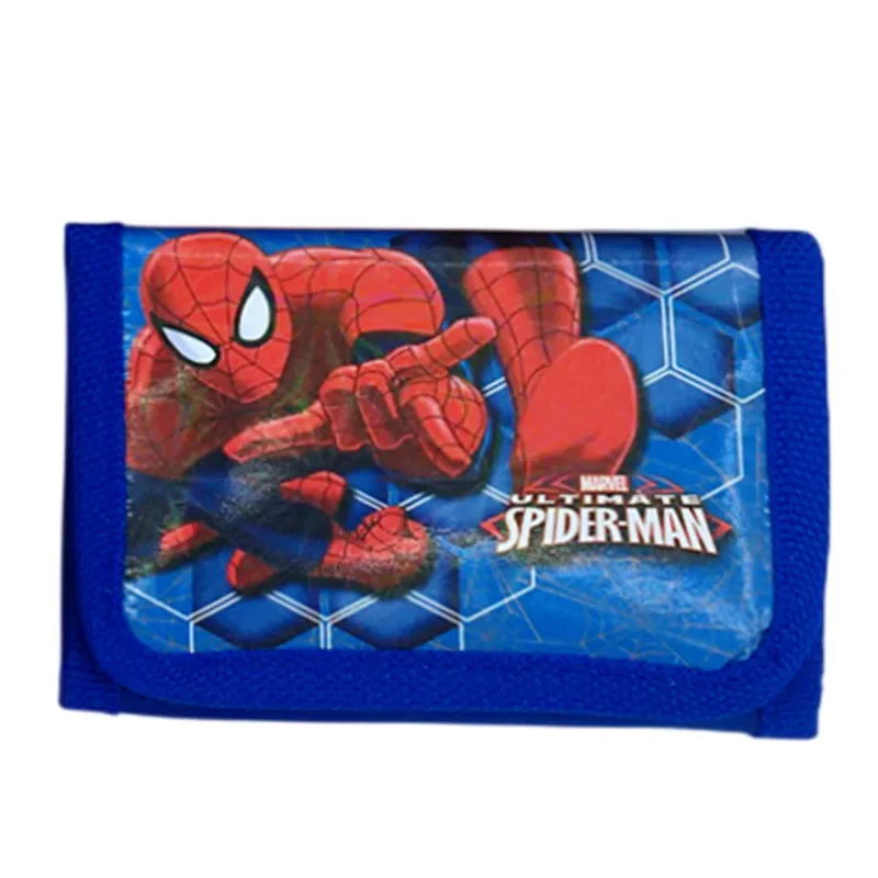 Disney-Avengers Carteira para crianças, Vingadores, Homem-Aranha, Mickey, Figura Anime, Bolsa de cartas, Porta-moedas, Crianças, Toy Presente para meninos, Random One