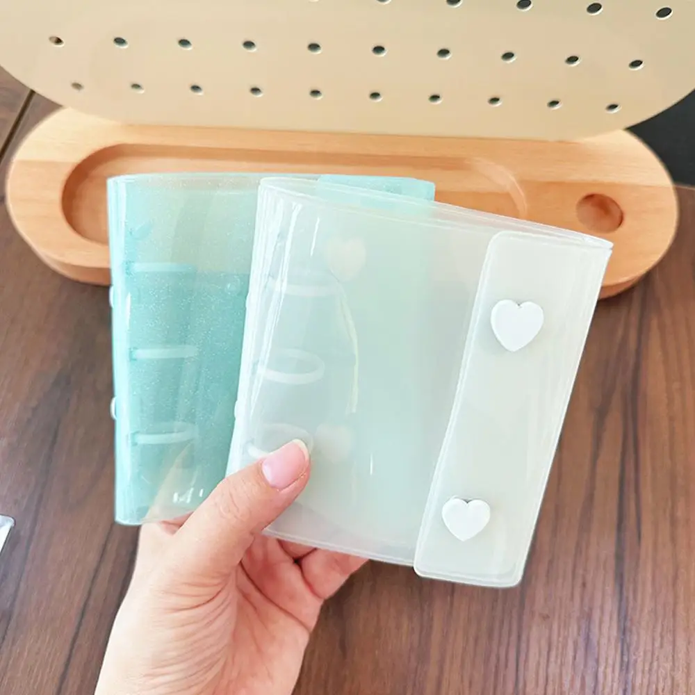 1Pcs Small Card Storage Book Cartoon Cute Transparent Album Girl PVC Photos Binder DIY Idol Schoolbag Key Chain Pendant New