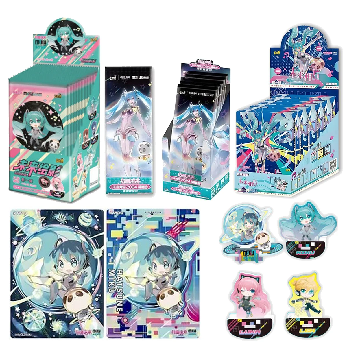 New KAYOU Collectible Cards Hatsune Miku Cards The Future Has You First Sight Bag Concert Dream Planet Dynamic Music Anime Gifts