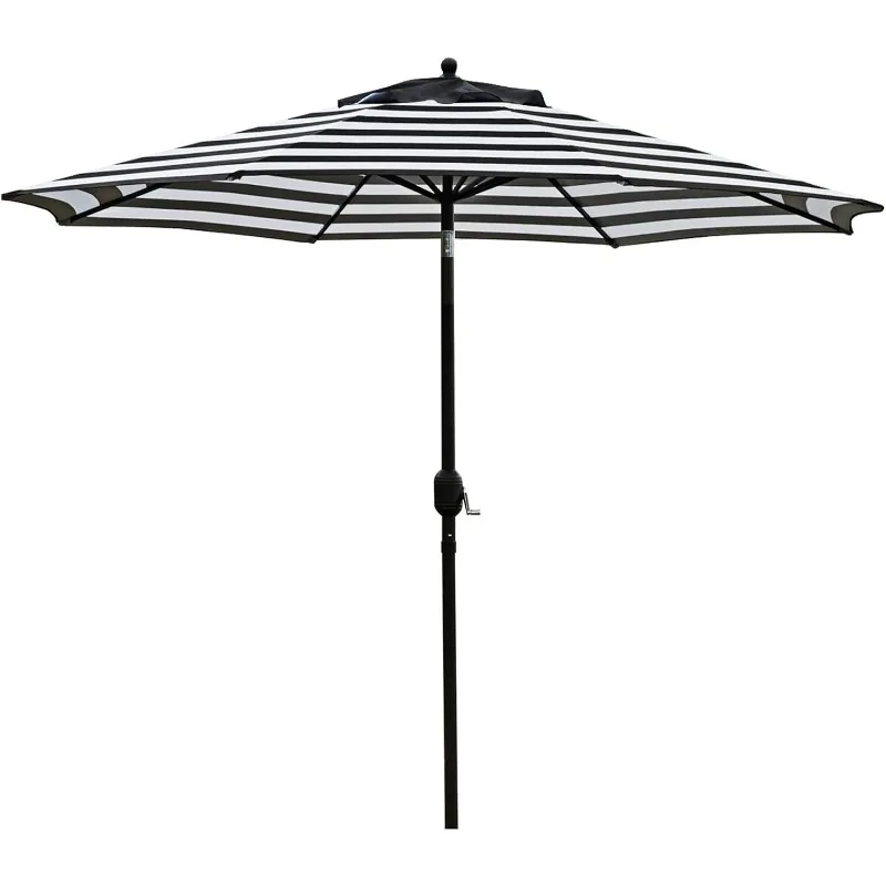 

9' Patio Umbrella Outdoor Table Umbrella with 8 Sturdy Ribs