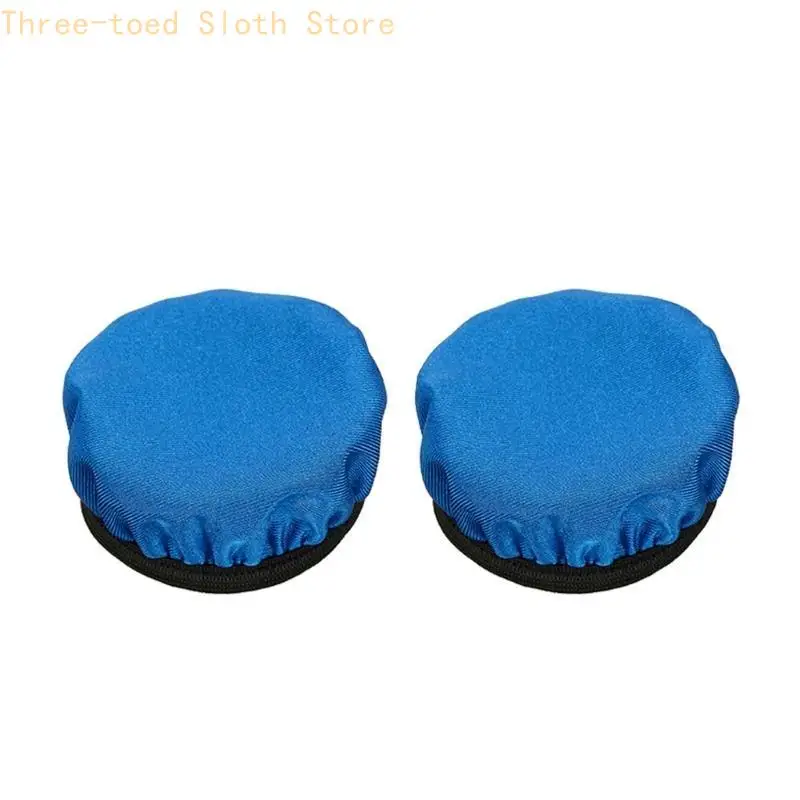 2 Stück Universal Fit Stoff-Ohrabdeckungen Flexs Stoff Headset-Ohrabdeckung bleiben hygienisch E74A – Detail 5