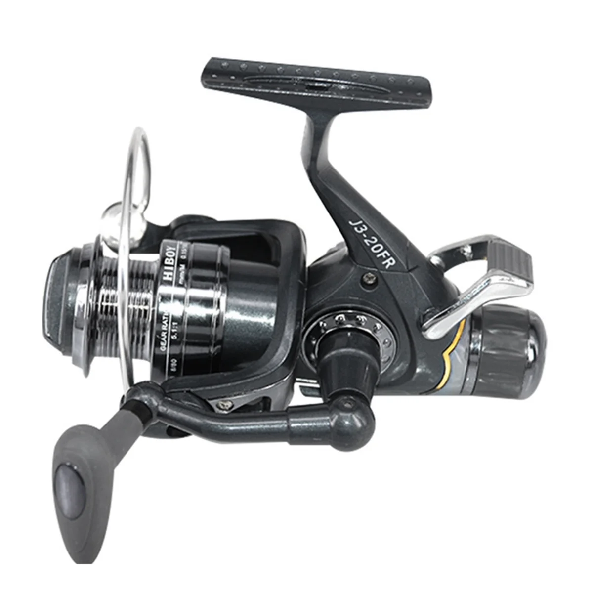 

High-quality Strong Carp Front Rear Double Brake Fishing Reel 5.1:1 Gear Ratio Smooth Sea Fishing Tools for Saltwater FR30