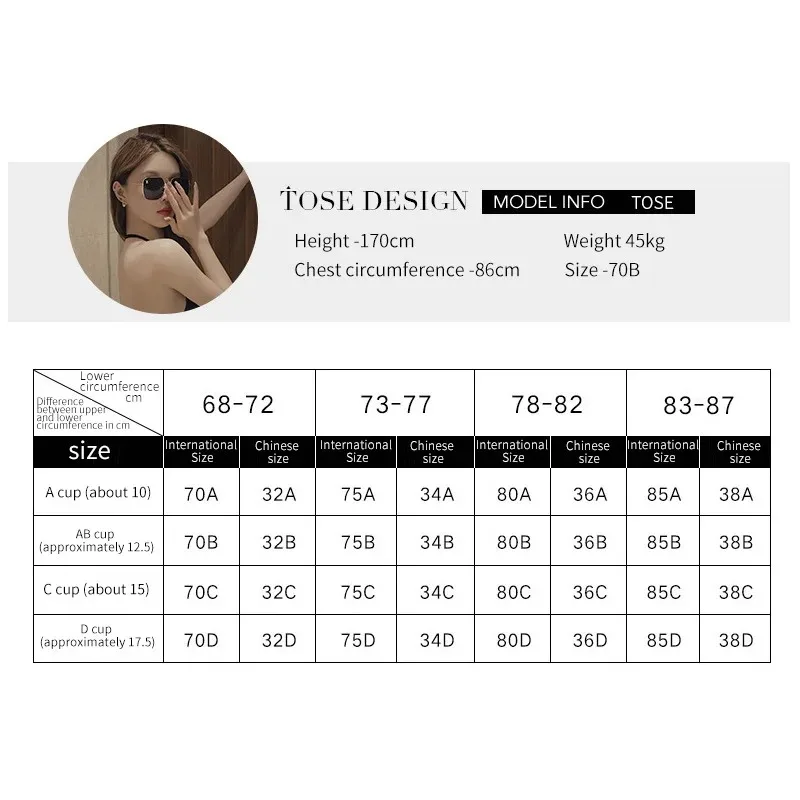 2024 Summer Thin Sexy U-shaped Back Lingerie Female Inner Wear Without Trace Undershirt Backless Triangle Cup Polymerization Bra