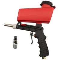 90psi Portable Gravity Sandblasting Gun Pneumatic Tool Small Sand Blasting Spray Gun Adjustable Pneumatic Sand Gun