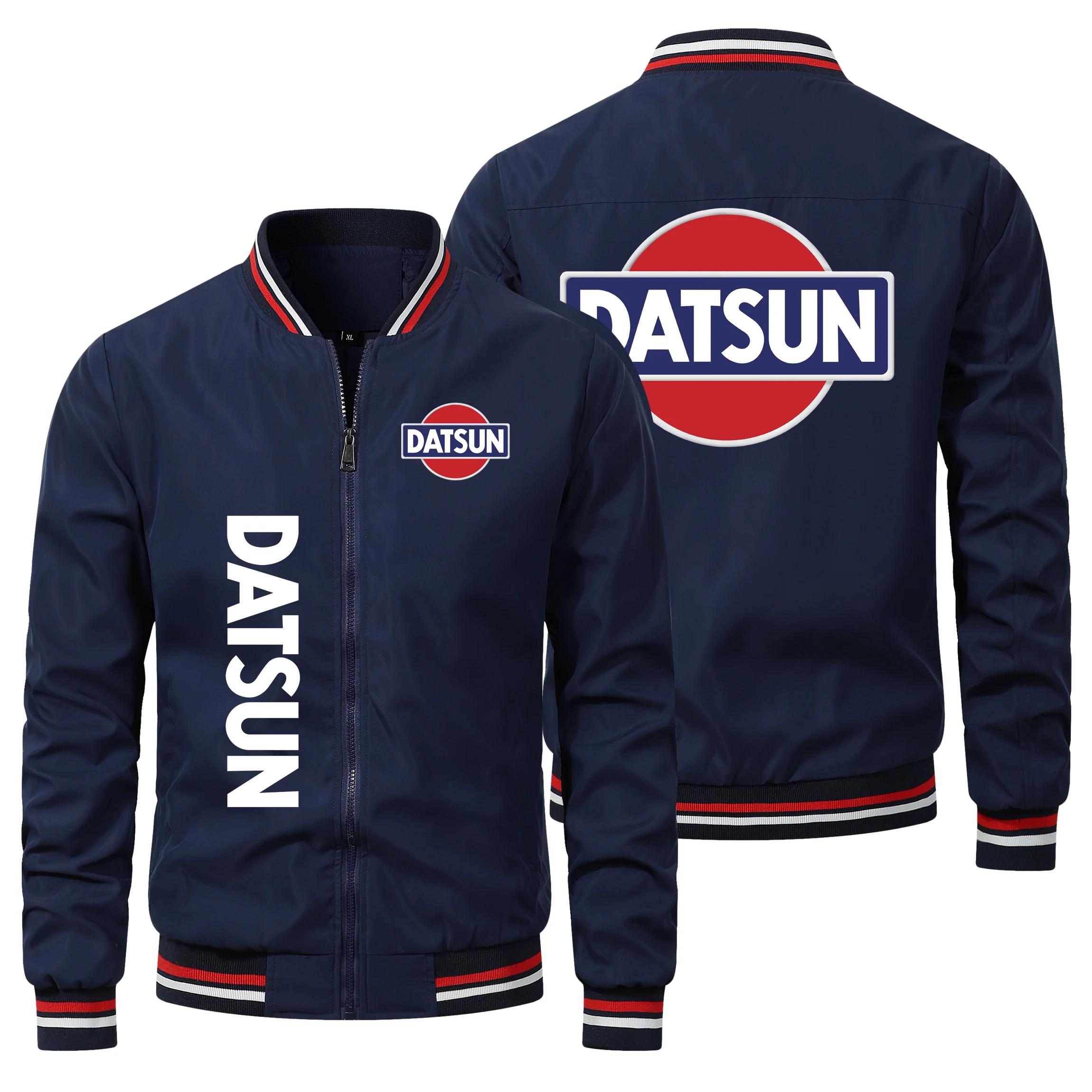 New Men\'s Jacket, Men\'s Baseball Jacket, DATSUN Letter Print, Trendy Men\'s Clothing Wholesale 2024 Men\'s Top