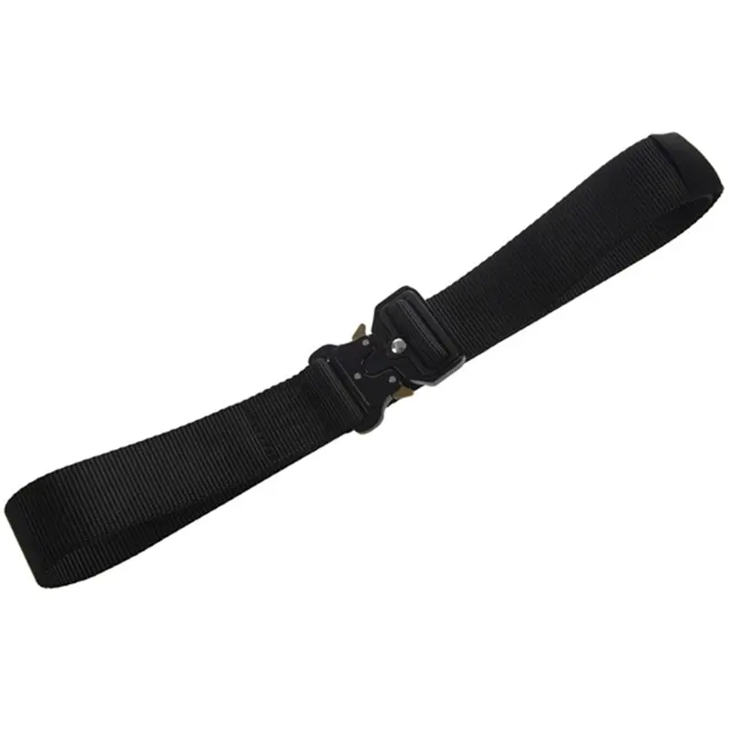 

【BIG-SALE】Adjustable Sports Belt Men'S Thickened Belt Quick Release Combat CS Equipment Combat Hunting Belt Black