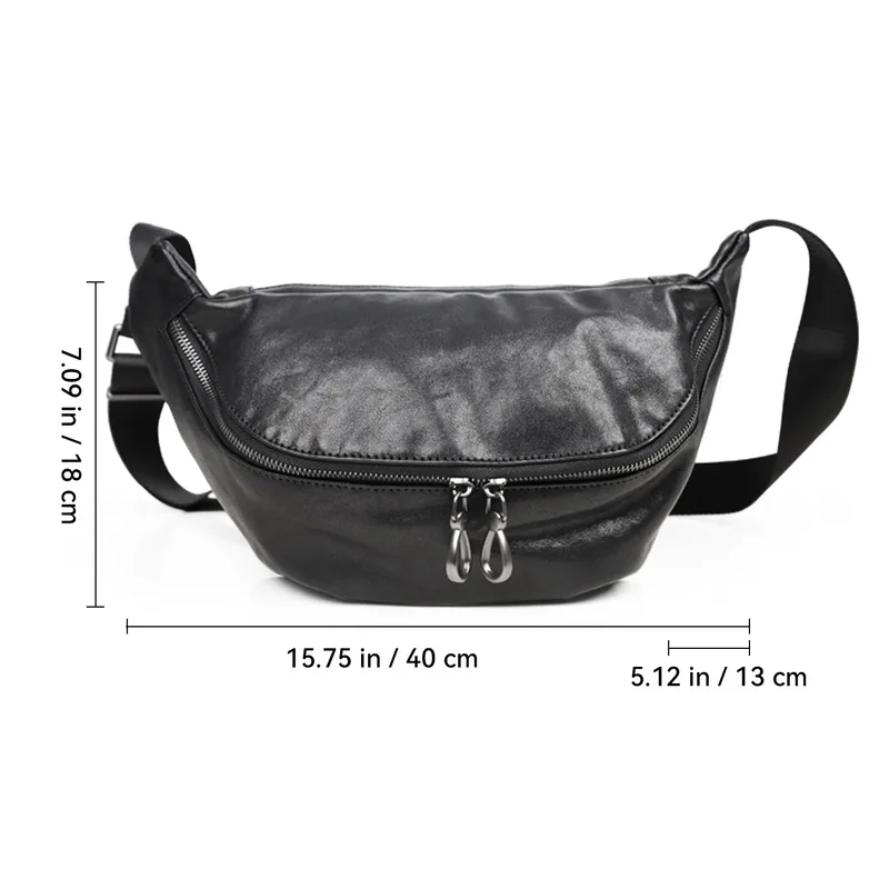 Handmade Women Chest Bag Natural Cowhide Leather Single Crossbody Bags Cool Handsome Unisex Couple Locomotive Saddle Pack 2026