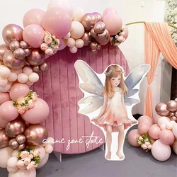 Fairy Tale Theme Girls Birthday Party Decorat Backdrop Fairies Cutout Cardboard Princess Baby Shower Party Shooting Photo Props